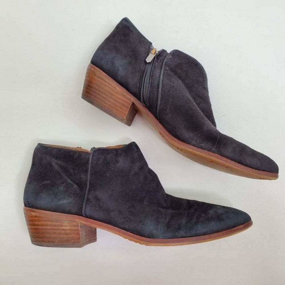 Sam Edelman Booties 10 Suede Ankle Boots Black Bro‎